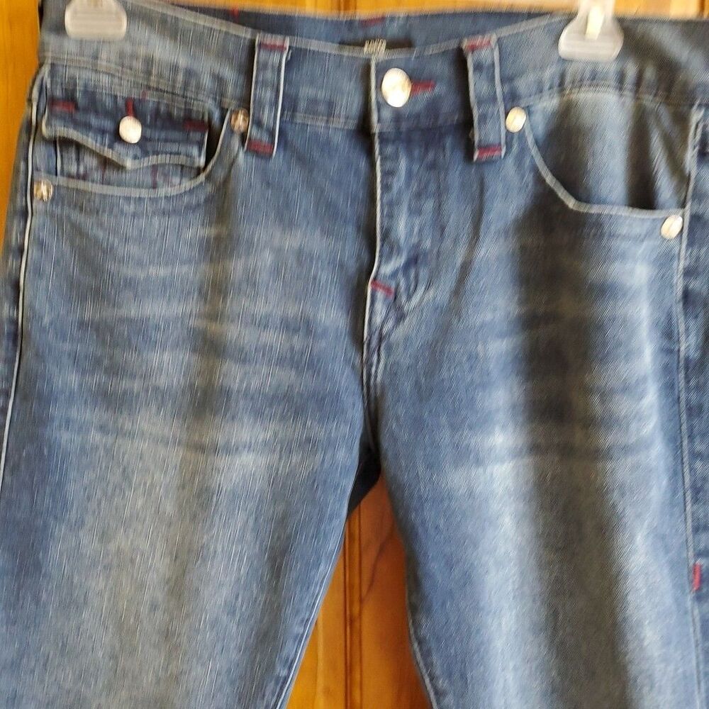True Religion Men's Rocco Flap Relaxed Skinny Jeans 32 X 32 New